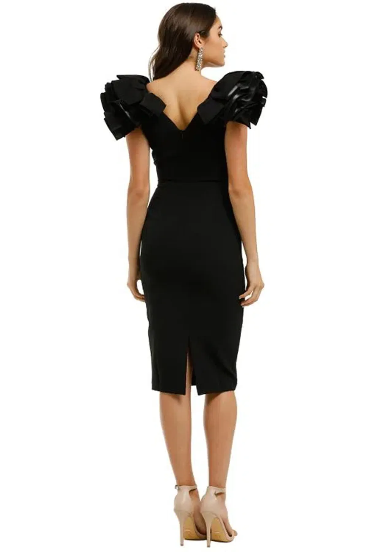 Bianca and Bridgett Lilly Midi Dress in Black in Size 8 - Image 2