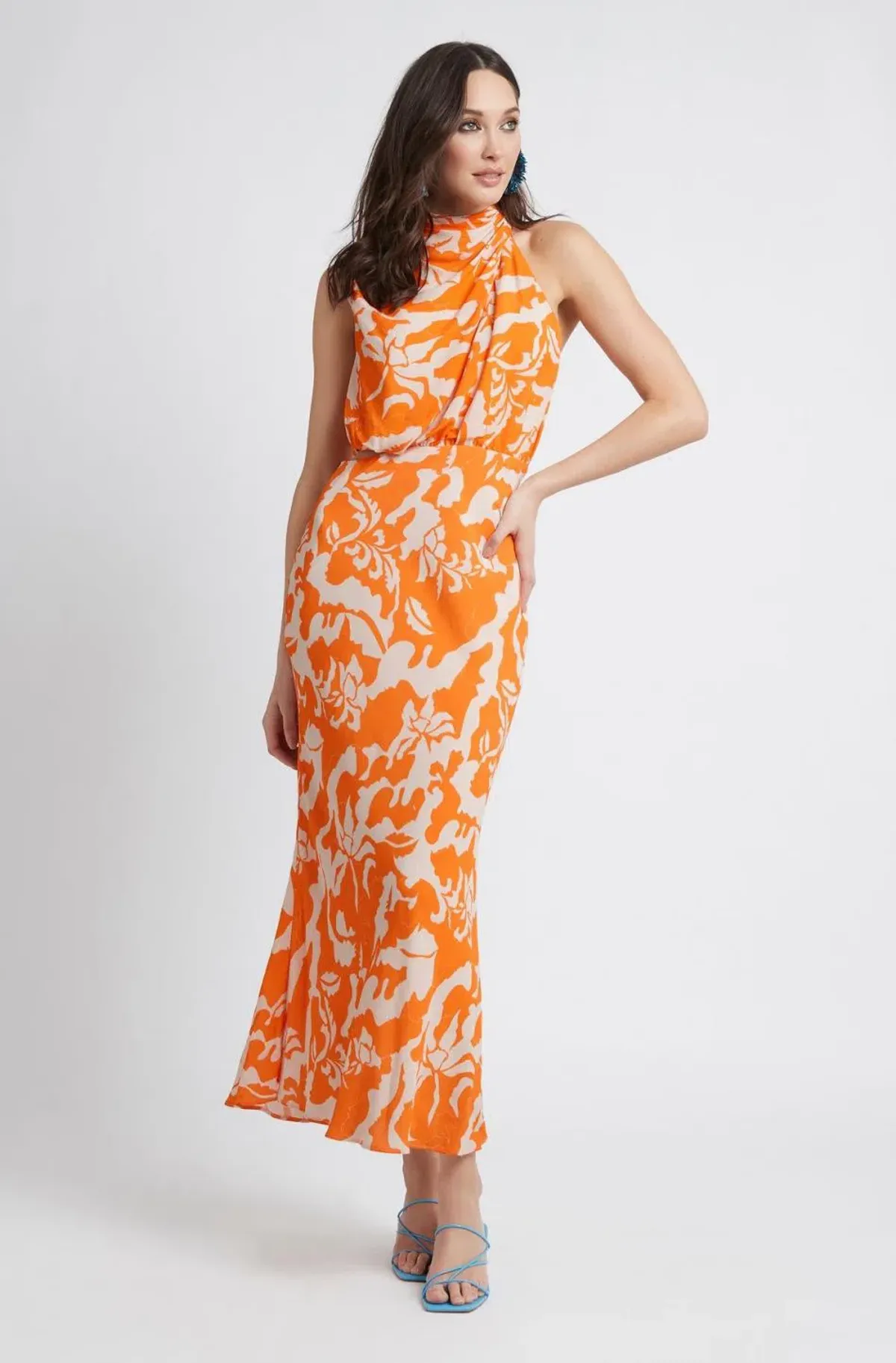 Sheike Florida Dress Orange Size 8 - Image 2