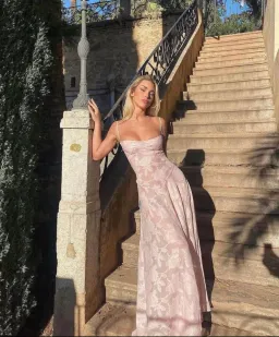 House Of CB Seren Corset Lace Dress Pink Size S / AU 8  for rent on The Volte - image 2