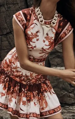 Zimmermann Wavelength Belted Mini Dress Red Size AU8/zimm size 0 for rent on The Volte - image 2