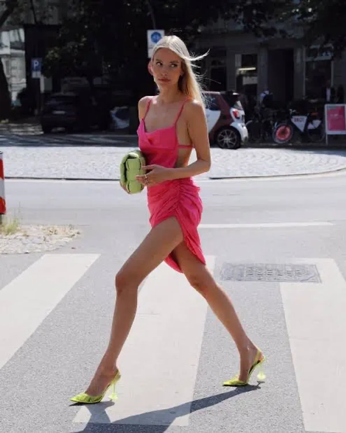 Jacquemus La Robe Saudade Mini Dress Pink Size 8 - Image 3