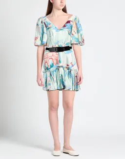 Leo Lin Mia V Neck Mini Dress in Vacanza Print Size 14 for rent on The Volte - image 1