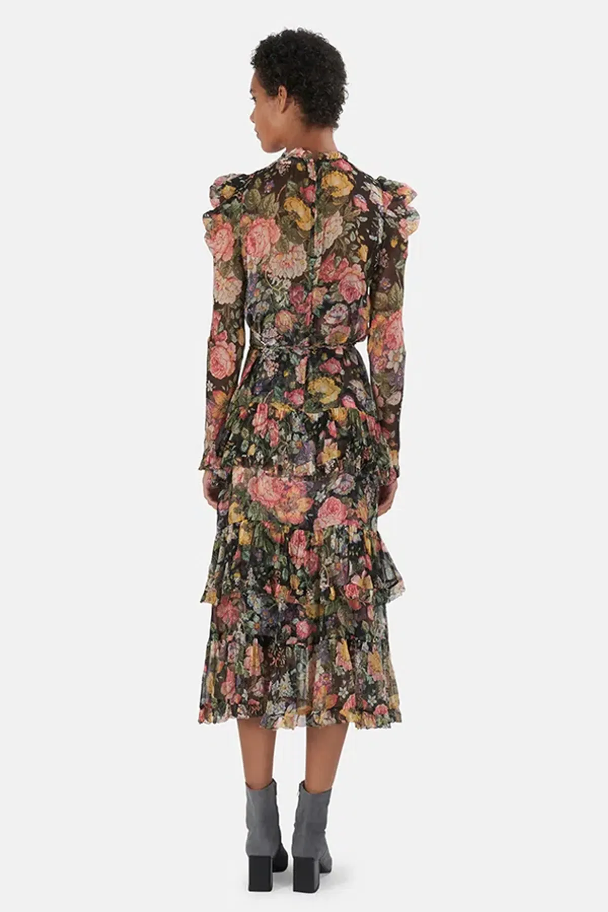Zimmermann Lady Beetle Midnight Floral Dress Size- 6-8 - Image 2