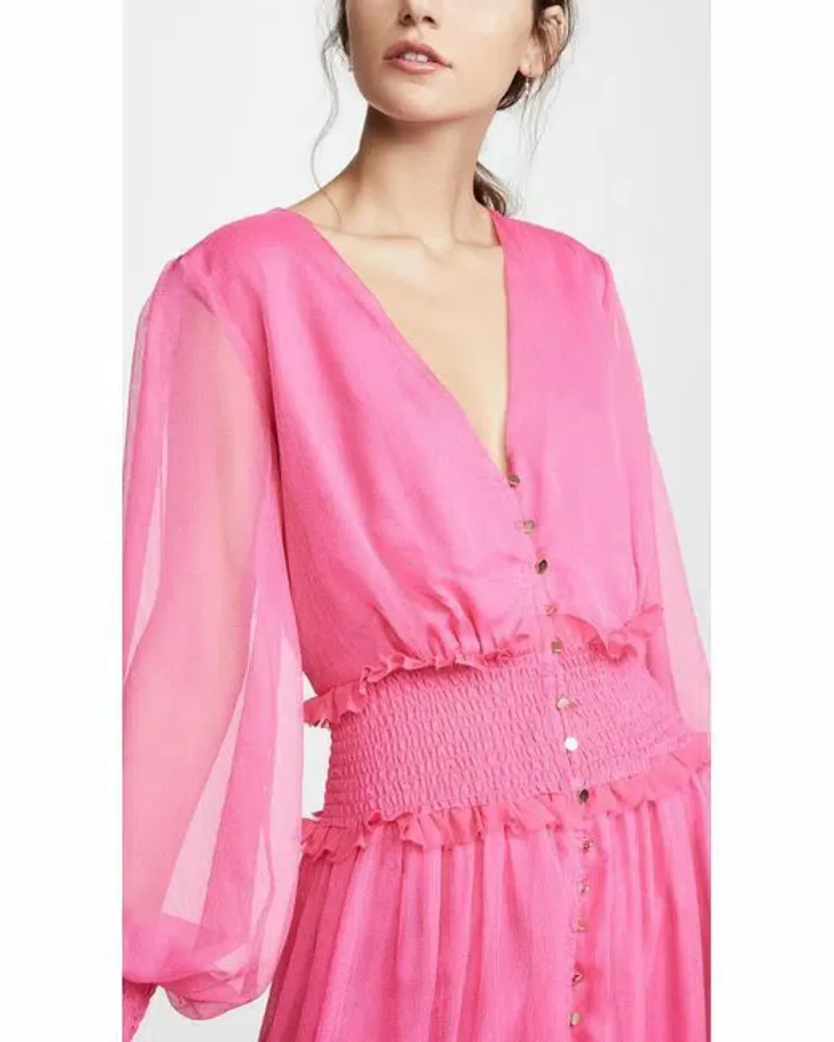 Keepsake Moonlight Midi Dress in Pink in Size 8 - Image 3