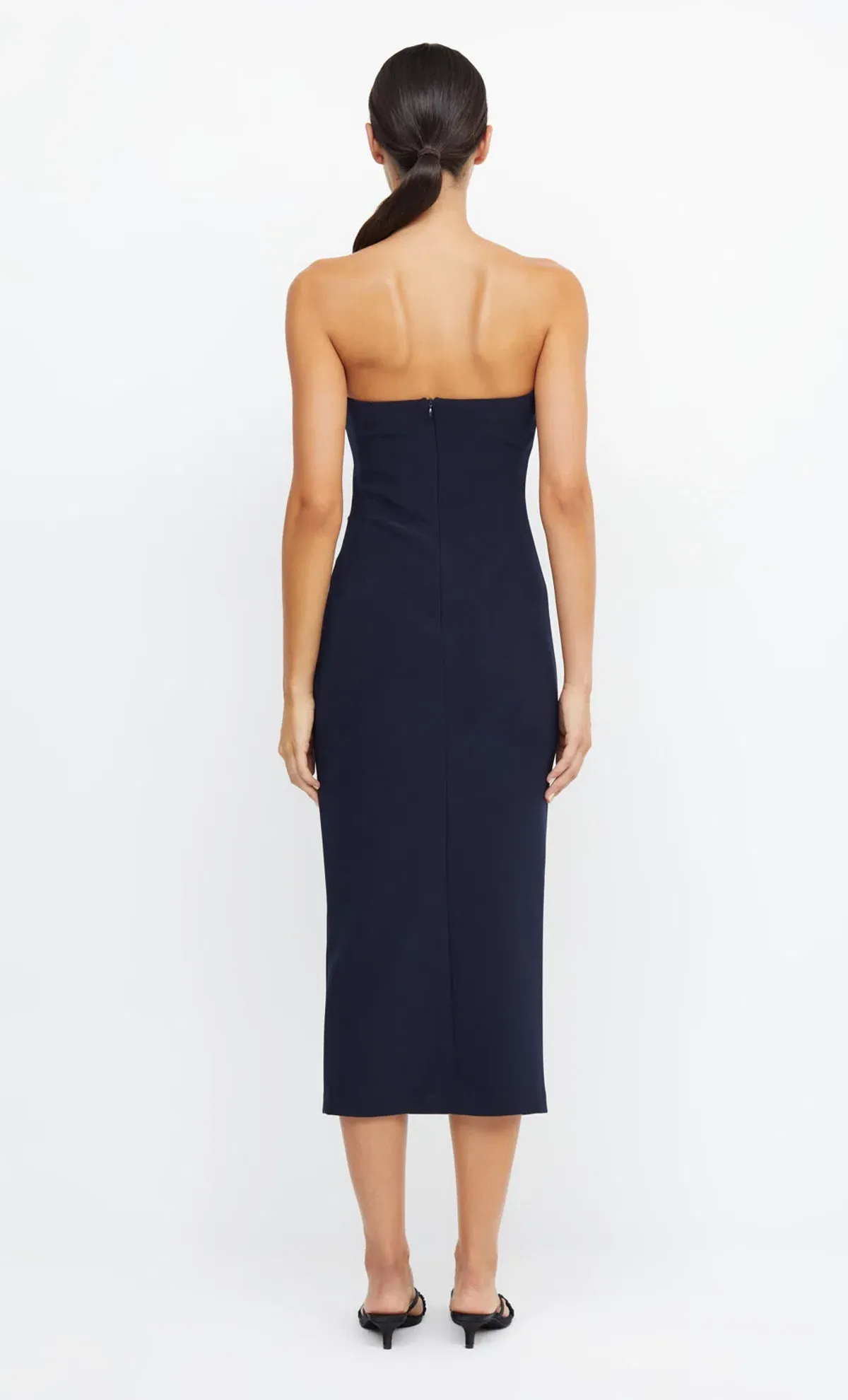 Bec & Bridge Be Mine Strapless Midi Dress Ink Size 12  - Image 2