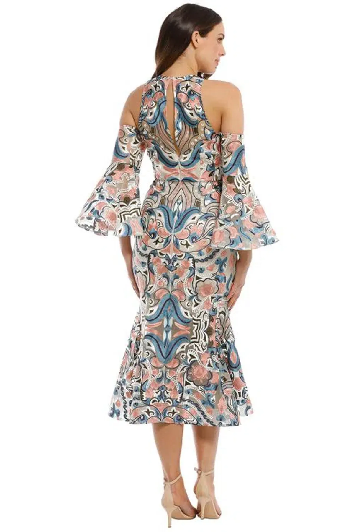Thurley Carnival Midi Dress Print Size 10 - Image 2