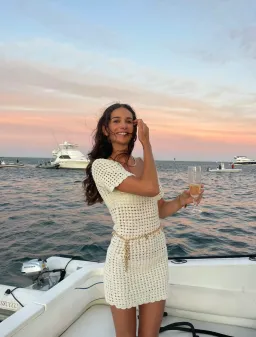 Isabelle Quinn Sofia Mini Dress Ivory White Size AU 4 for rent on The Volte - image 4