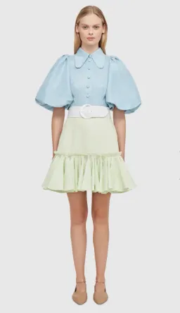 Leo Lin Cambridge Mini Dress Air Multi-colored Size AU 10 for rent on The Volte - image 1