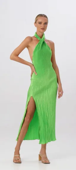 L'Idee Klum Gown Neon Lime Green Size AU 8 for rent on The Volte - image 1