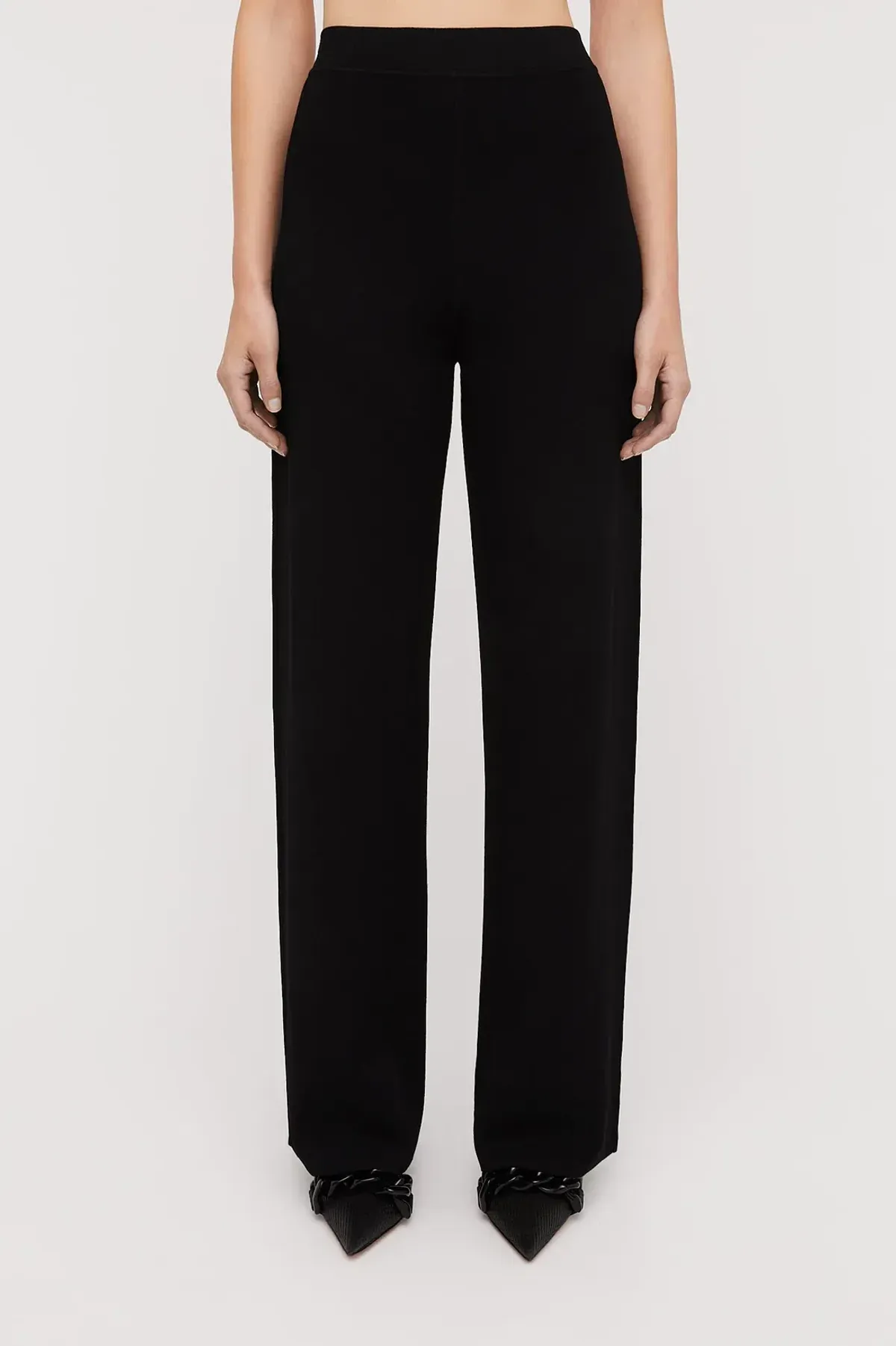 Scanlan Theodore Micro Crepe Trouser in Black in Size AU 10 - Image 2