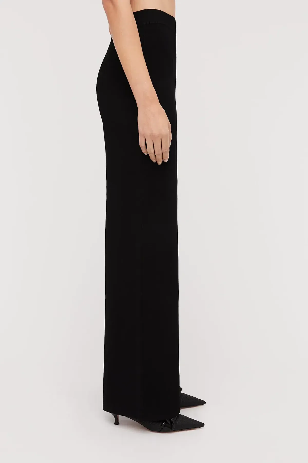 Scanlan Theodore Micro Crepe Trouser in Black in Size AU 10 - Image 3
