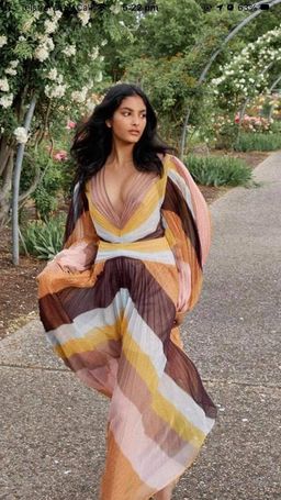 Acler Astone Midi Dress Rainbow Stripe Size 14 for rent on The Volte - image 5