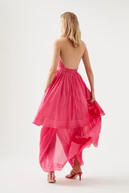 Aje Sienna Dress Fuchsia Pink Size 6 for rent on The Volte - image 3