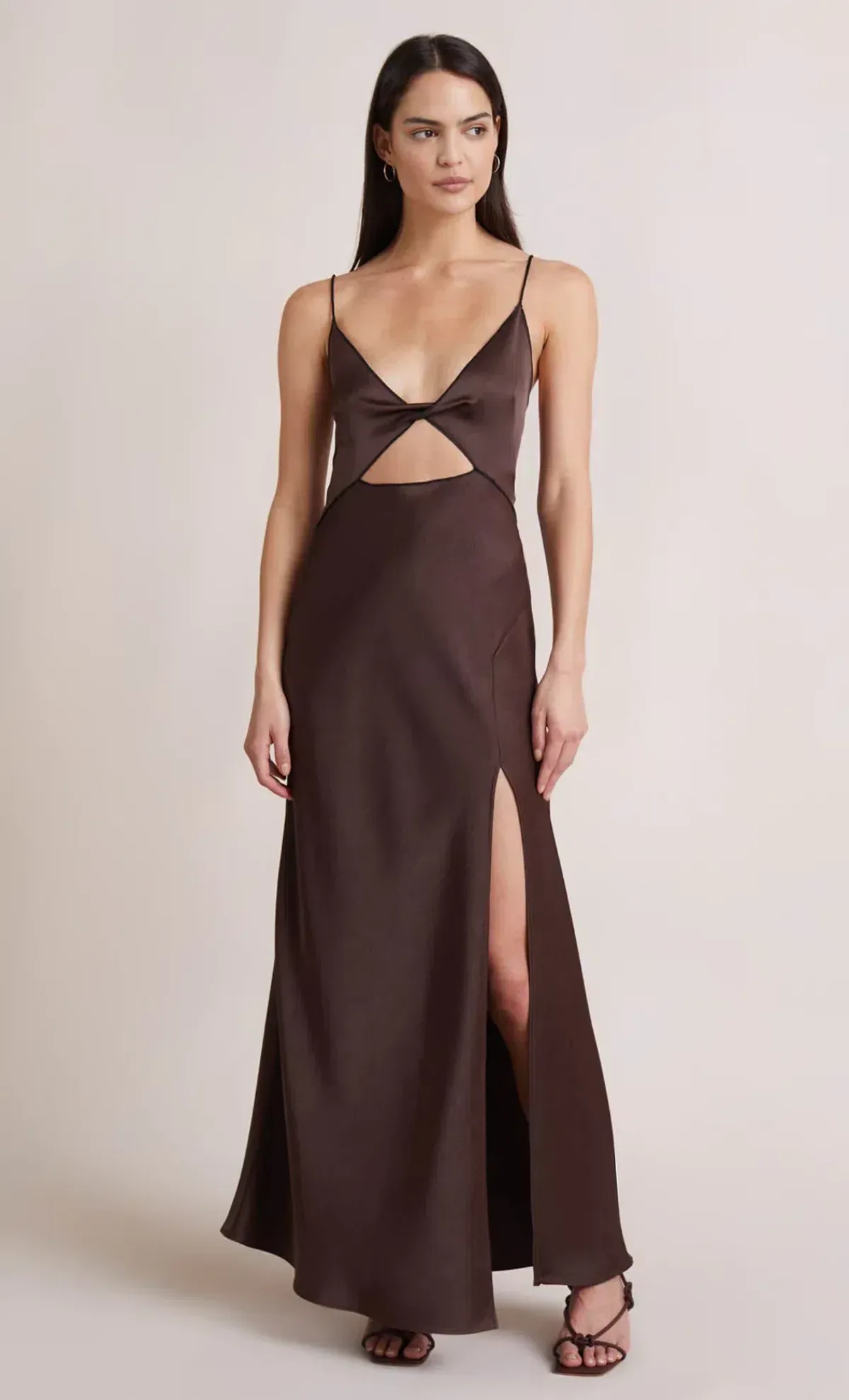 Bec & Bridge Hazel Maxi Dress Chocolate Size 8 - Image 1