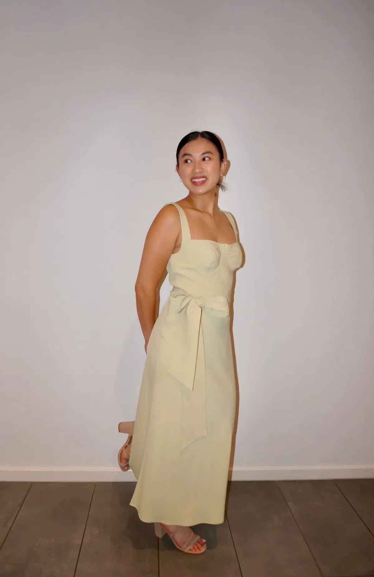 By Johnny Ora Bust Midi Dress Pistachio Size 8 - Image 2