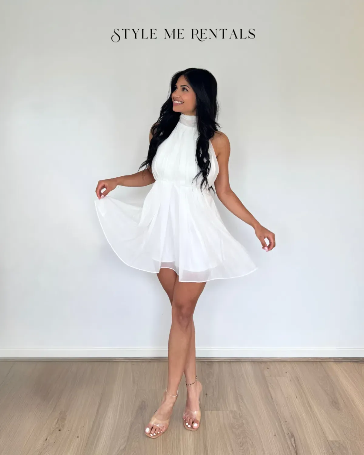 Calia Collection Rosalia Mini Dress White Size 8 - Image 4