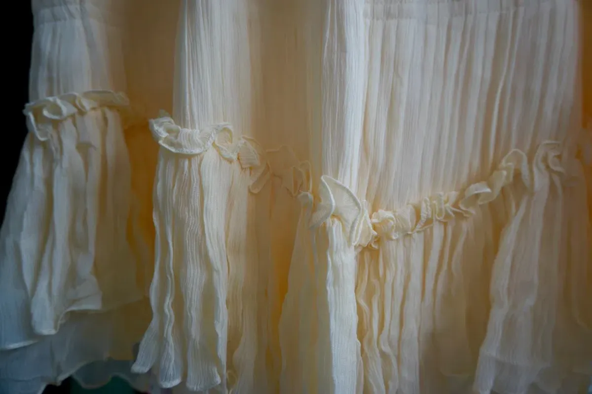 Shona Joy Victoria Sleeveless Ruched Mini Dress Cream Size 14 - Image 4