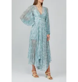 Acler Astone Midi Dress Blue Size AU 12 for rent on The Volte - image 1