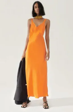 Silk Laundry Deco Ruched Dress Fire Lily Size S / Au 8 for rent on The Volte - image 1