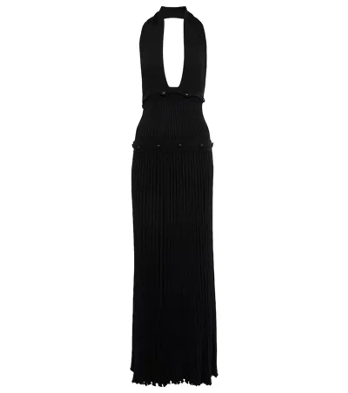 Christopher Esber Deconstruct Backless Halterneck Dress Black Size 6 - Image 4