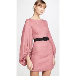 Rebecca Vallance Greta Long Sleeve Mini Dress Pink Size AU 12 for rent on The Volte - image 5