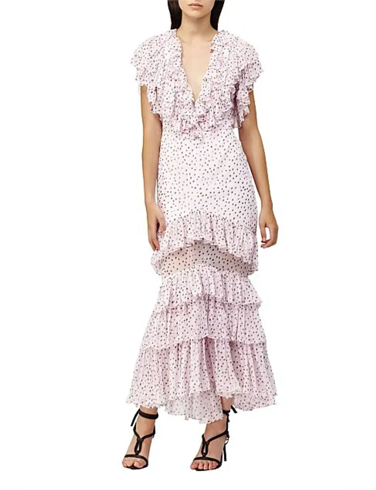 Acler Wendell Dress Polka Dot Lilac Size AU 12 - Image 2