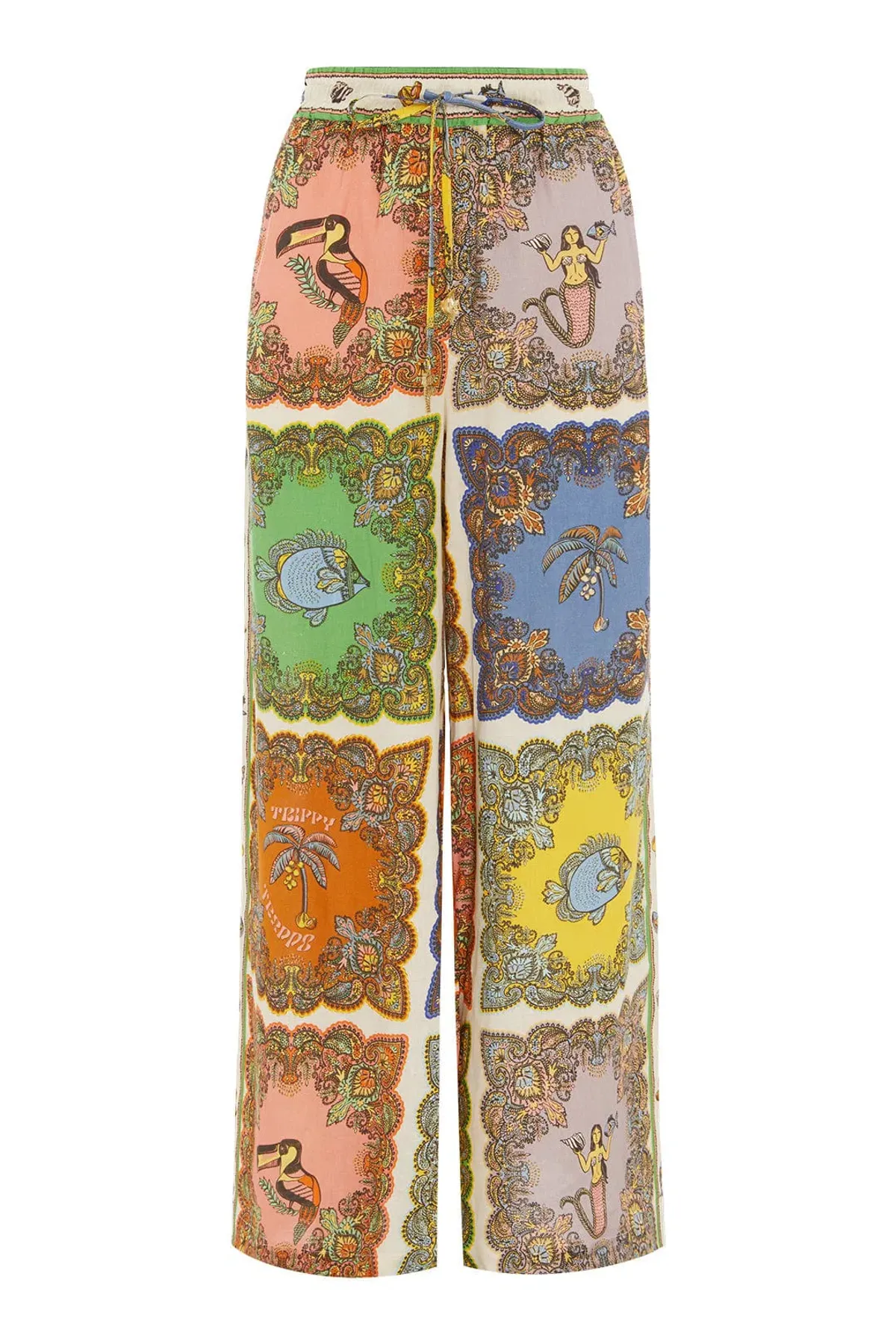 Alemais Trippy Troppo Emboridery Shirt Size 8 and Pant Size 10 Set Multi - Image 3