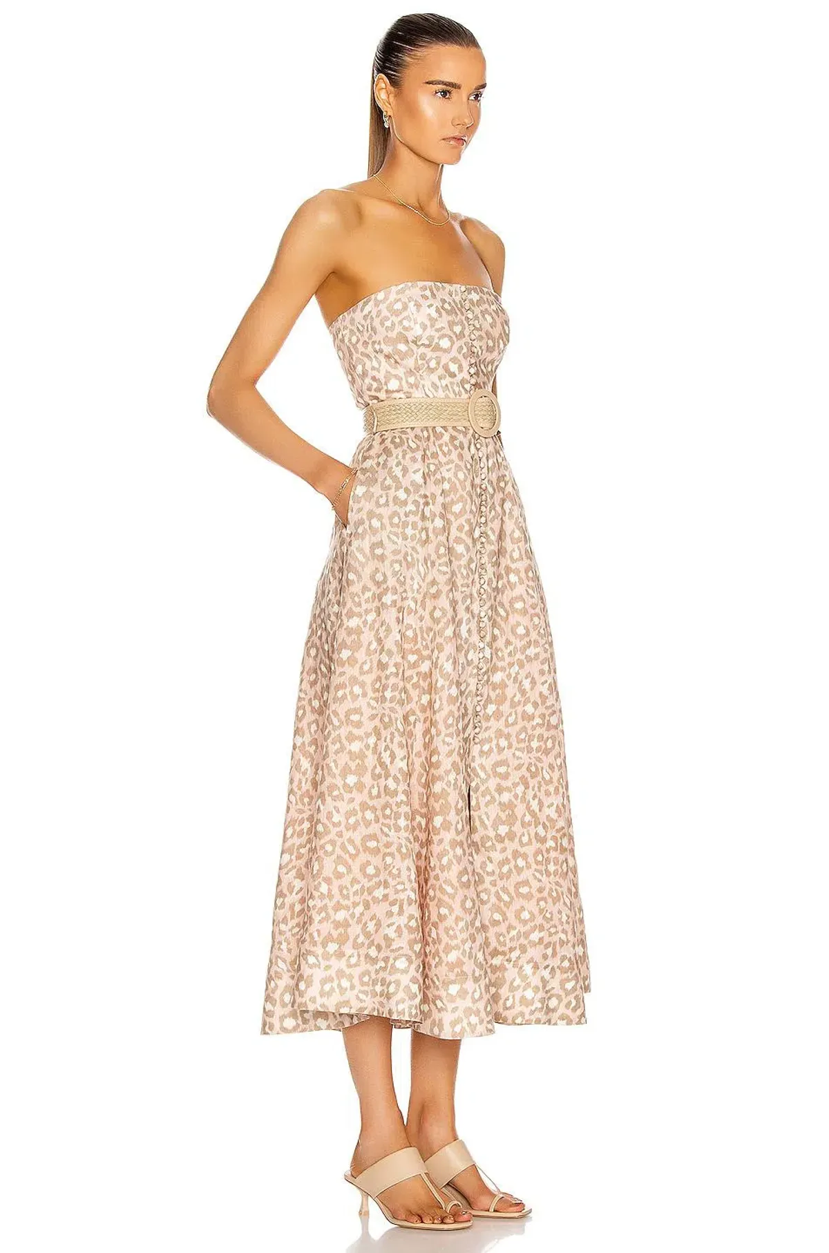 Zimmermann Carnaby Bustier Midi Dress Print Size 0P / AU 6P - Image 2