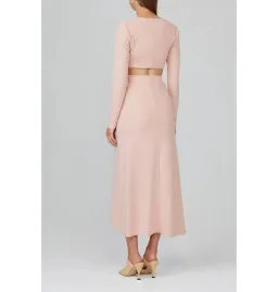Acler Brighton Midi Dress Pink Size AU 10 for rent on The Volte - image 2