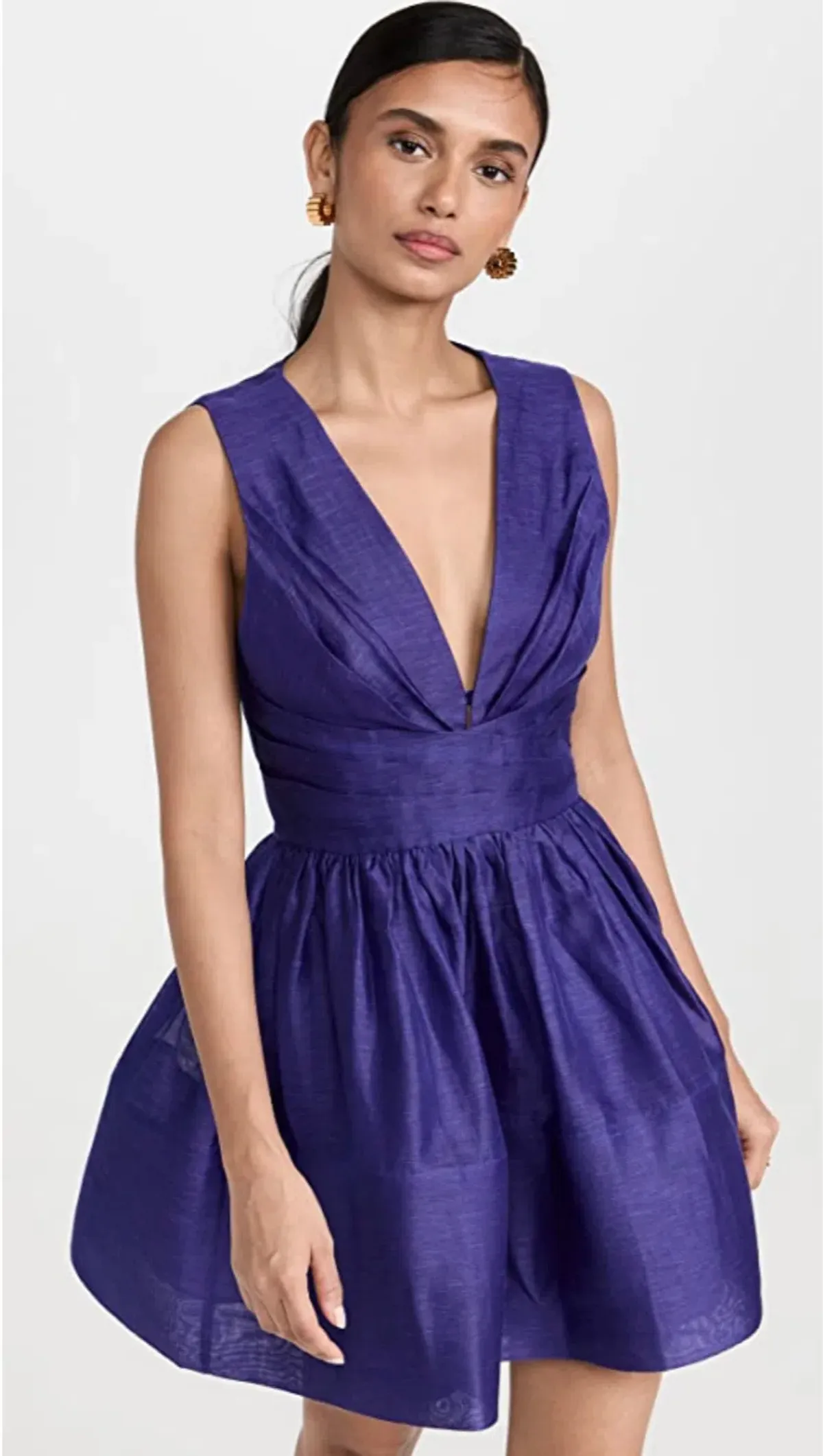 Zimmermann Tama V Neck Mini Dress Blue Size 1 / Au 10 - Image 3