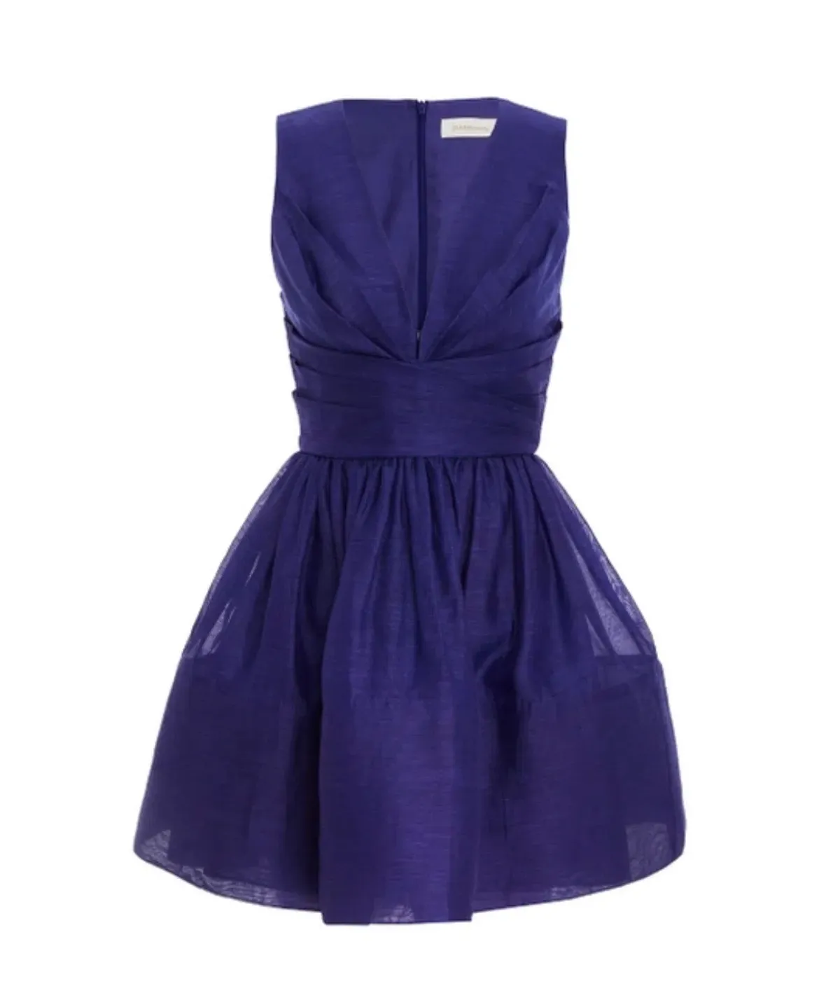 Zimmermann Tama V Neck Mini Dress Blue Size 1 / Au 10 - Image 5