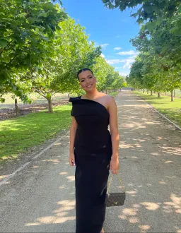 Rachel Gilbert Drew Gown Black Size 4 / AU 14 for rent on The Volte - image 3