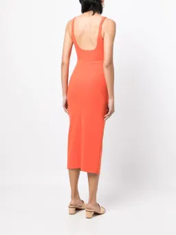 Bec & Bridge Katrine Tuck Midi Dress Orange Size AU 8 for rent on The Volte - image 2