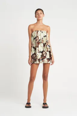 Sir The Label Strapless Mini Dress Floral Size AU 12 for rent on The Volte - image 1