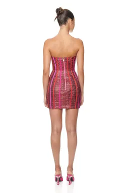 Eliya the Label Juliet Mini Dress Pink/Red Size 10 for rent on The Volte - image 2