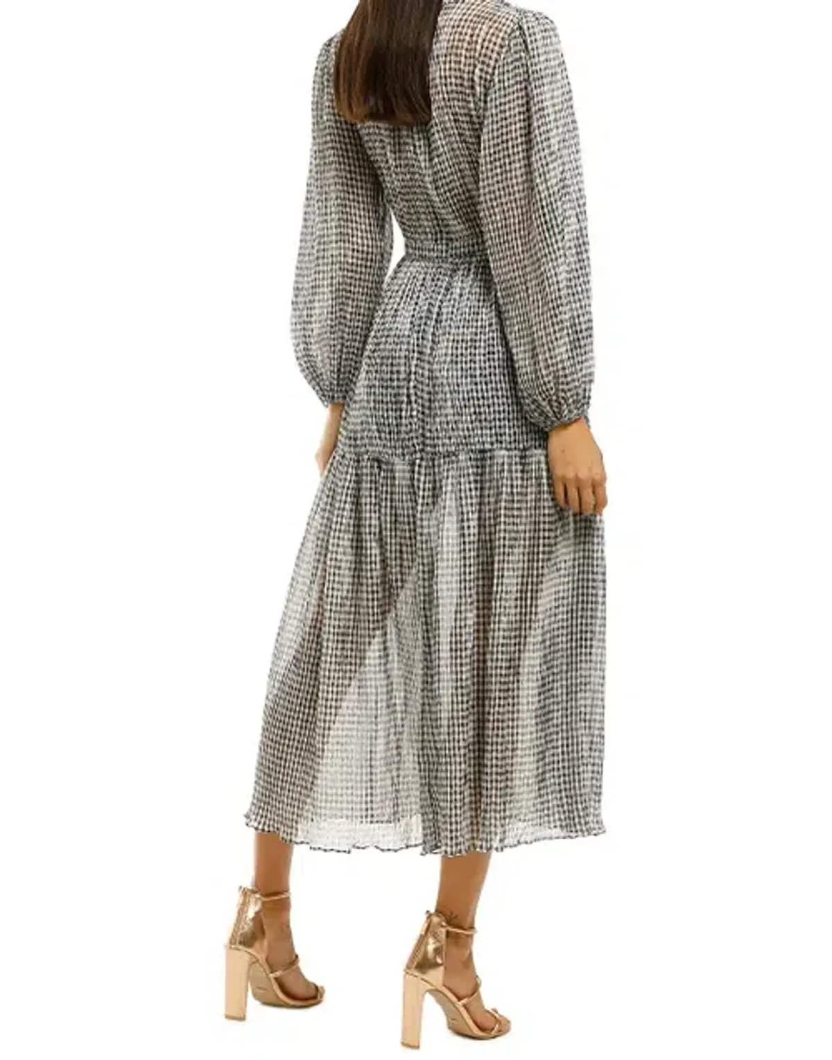 Bec & Bridge Nadine Midi Dress Black/White Size 12 - Image 2