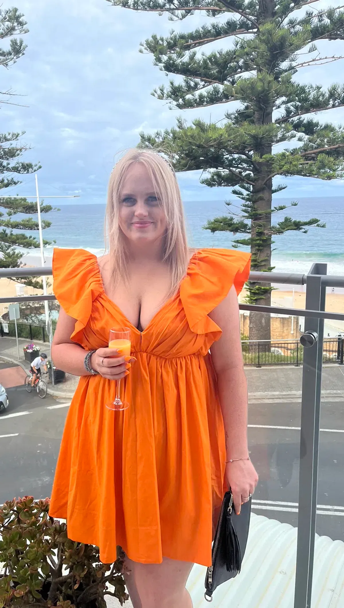 Sheike Bermuda Mini Dress Orange Size 14 / XL - Image 3