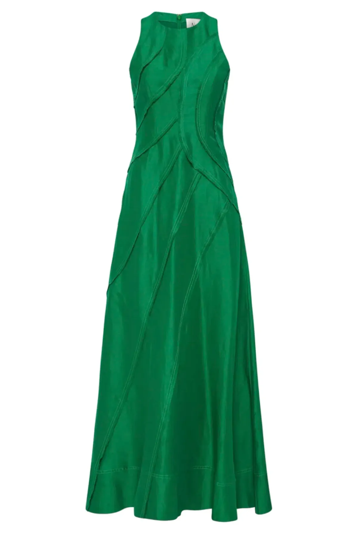 Aje Faraway Midi Dress Emerald Green Size 8 - Image 5