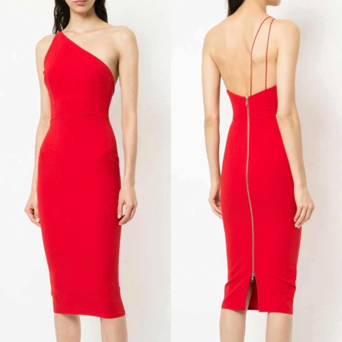 Alex Perry Rumer Dress Red Size 10 - Image 2