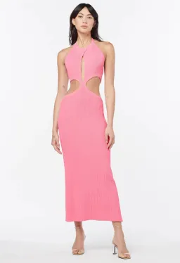 Manning Cartell Beyond Limits Knit Midi Dress in Pink Size 10 for rent on The Volte - image 1