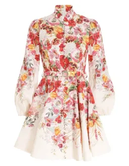 Zimmermann Wonderland Buttoned Mini Dress Floral Size 0/AU 8 for rent on The Volte - image 4