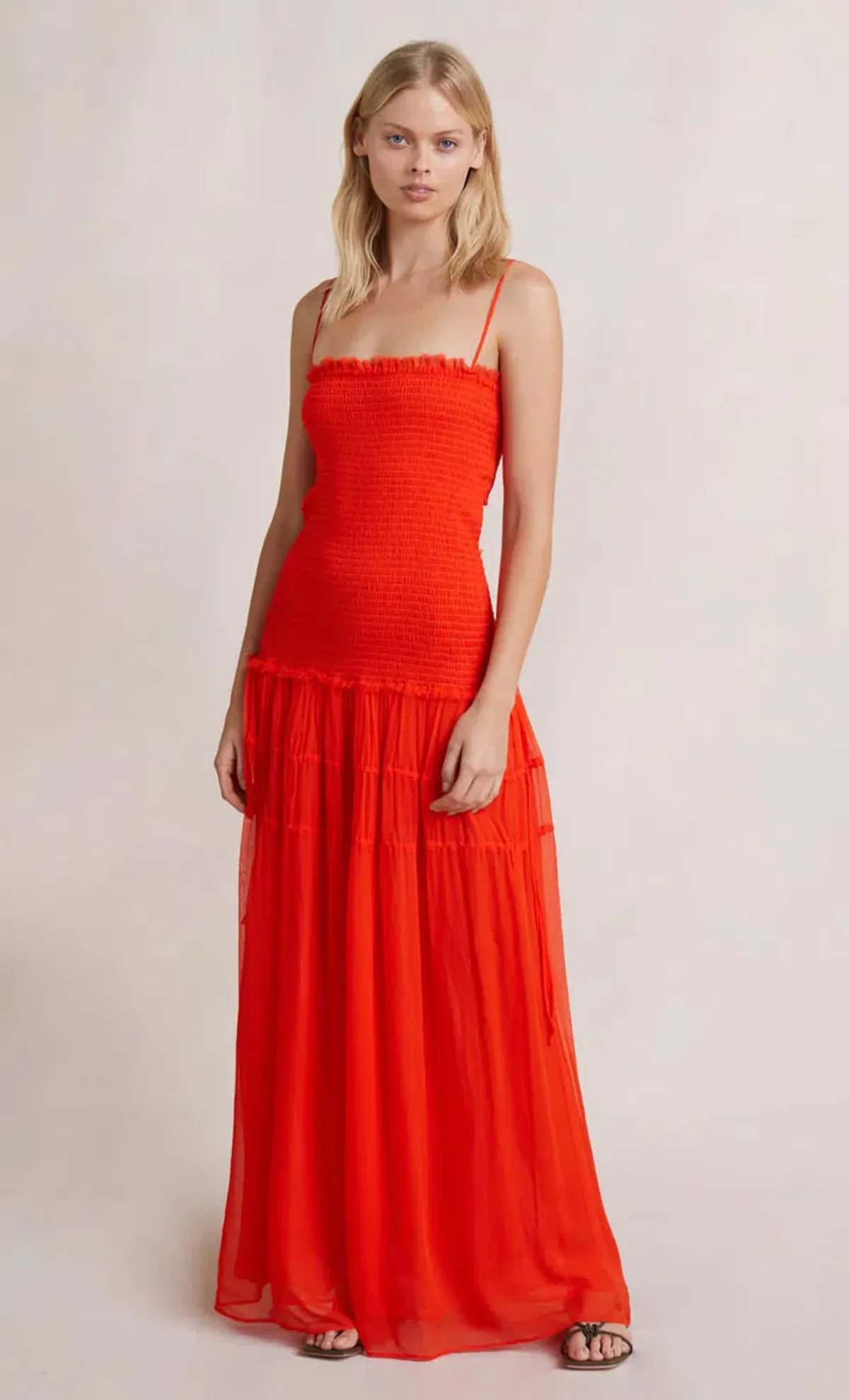 Bec & Bridge Charlotte Maxi Dress Red Size 10 - Image 4