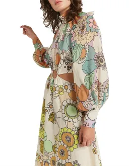 Alemais Farrah Cut Out Midi Dress Print Size 10 for rent on The Volte - image 3