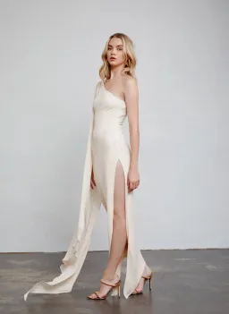 Lexi Riley Dress Cream Size 6 for rent on The Volte - image 2