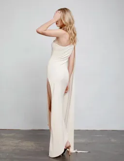 Lexi Riley Dress Cream Size 6 for rent on The Volte - image 4