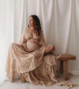 We Are Reclamation Magic Maker Gown Dark Ivory One Size for rent on The Volte - image 5