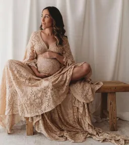 We Are Reclamation Magic Maker Gown Dark Ivory One Size for rent on The Volte - image 7