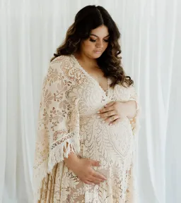 We Are Reclamation Magic Maker Gown Dark Ivory One Size for rent on The Volte - image 10