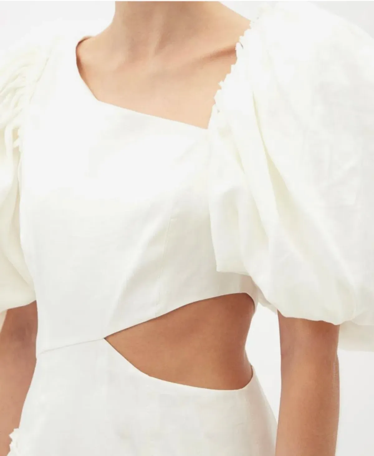 Aje Chateau Mini Dress Ivory Size 8  - Image 6