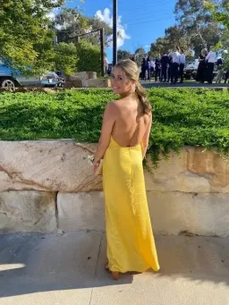 One Fell Swoop Zion Maxi Dress Yellow Size 8 for rent on The Volte - image 2
